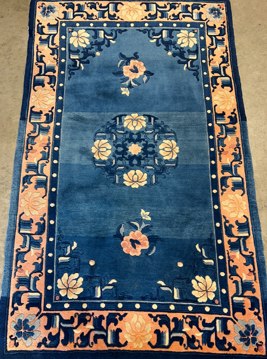 3'x5' Hand-Knotted 100% Wool Pile Oriental Area Rug - Carpet