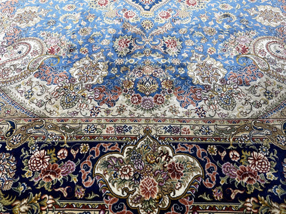 6'x9' Exquisite Hand-Knotted 100% Silk Oriental Rug