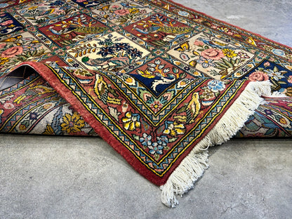 3'5"x5'2" Hand-Knotted 100% Lamb Wool Bakhtiarie Carpet - Area Rug