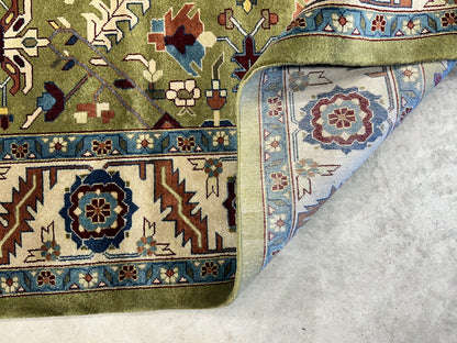 8'10"x11'8" Hand-Knotted 100% Wool Pile Oriental Rug