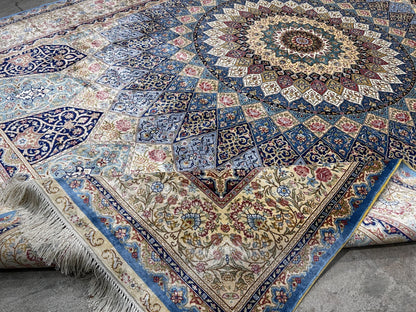 6'x9' Exquisite Hand-Knotted 100% Silk Oriental Rug