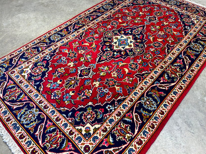 3'3"x5'6'' Hand-Knotted 100% Wool Persiane Kashane Area Rug