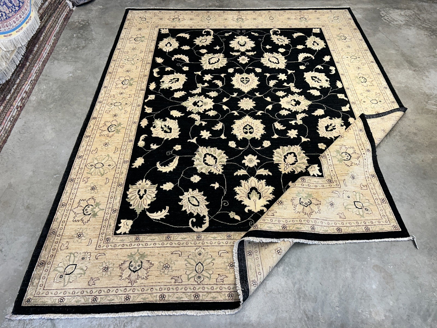 9'x12' Hand-Knotted 100% Wool Pile Oriental Rug
