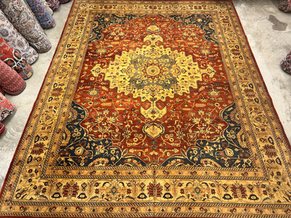 11'11"x15'5" Hand-Knotted 100% Wool Pile Herize Area Rug - Carpet