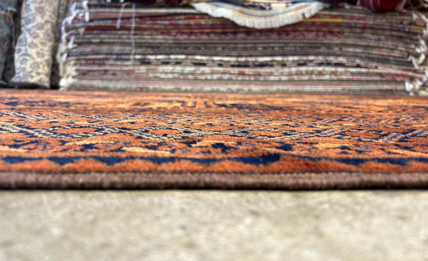 8'8"x12'1" Hand-Knotted 100%  Wool Pile Bokhara Rug