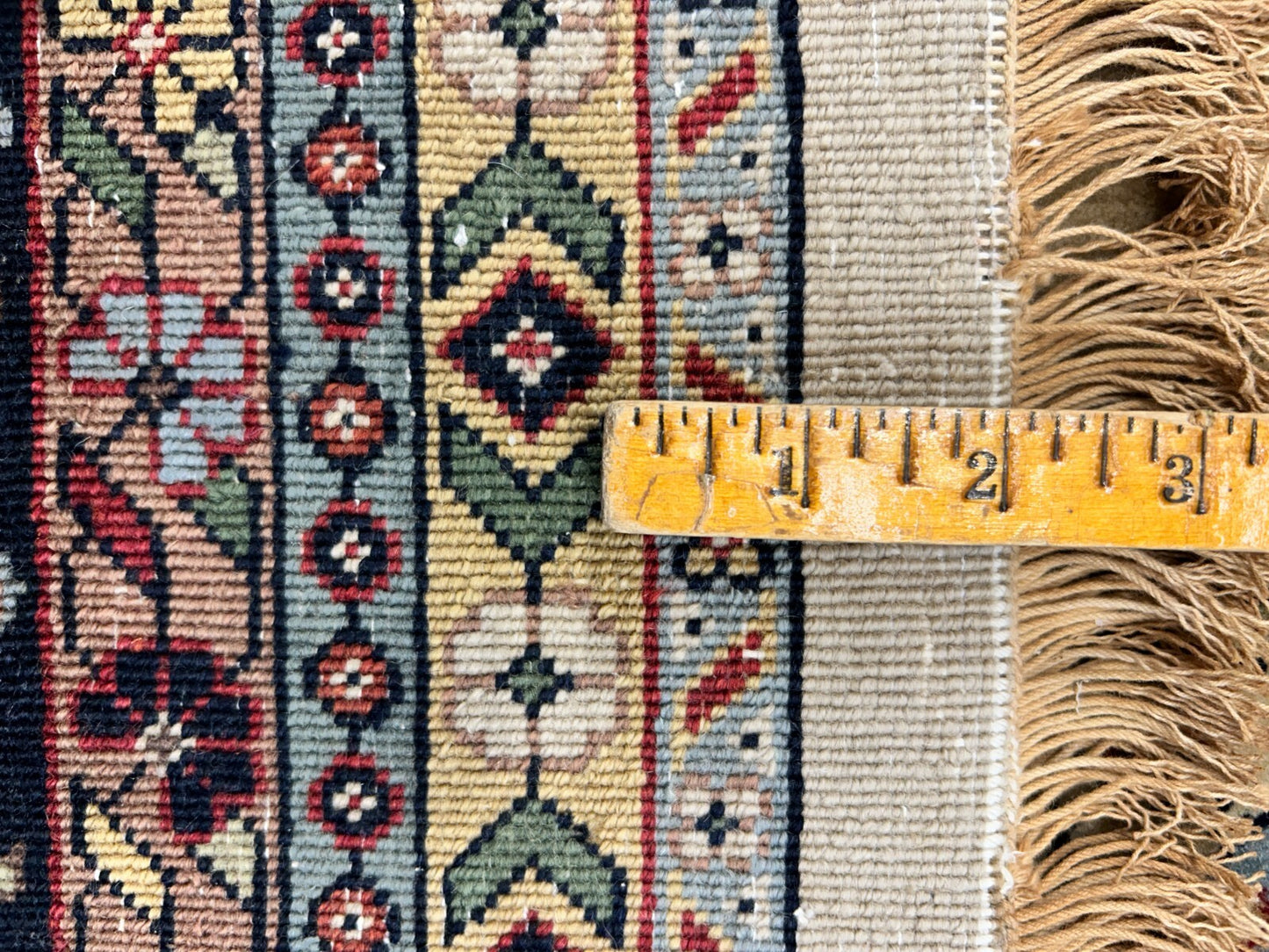 9'x12' Hand-Knotted 100% Lamb Wool Pile Sarouk Carpet - Area Rug