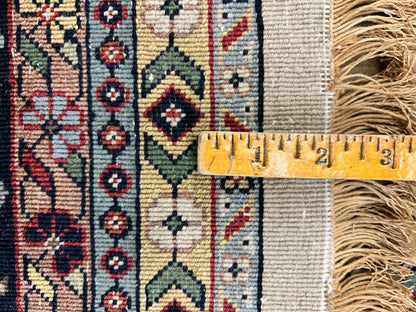 9'x12' Hand-Knotted 100% Lamb Wool Pile Sarouk Carpet - Area Rug