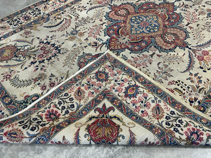 7’8”x10’8” Antique Hand-Knotted 100% Wool Pile Tabrize Area Rug - Carpet