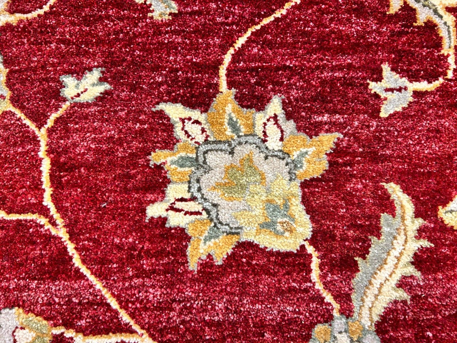 6'7"x9'9" Hand-Knotted 100% Wool Pile Indian Agra Carpet - Area Rug