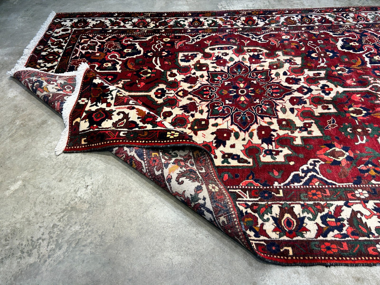 6'8"x9'9" Hand-Knotted 100% Wool Pile Bakhtiarie Carpet - Area Rug