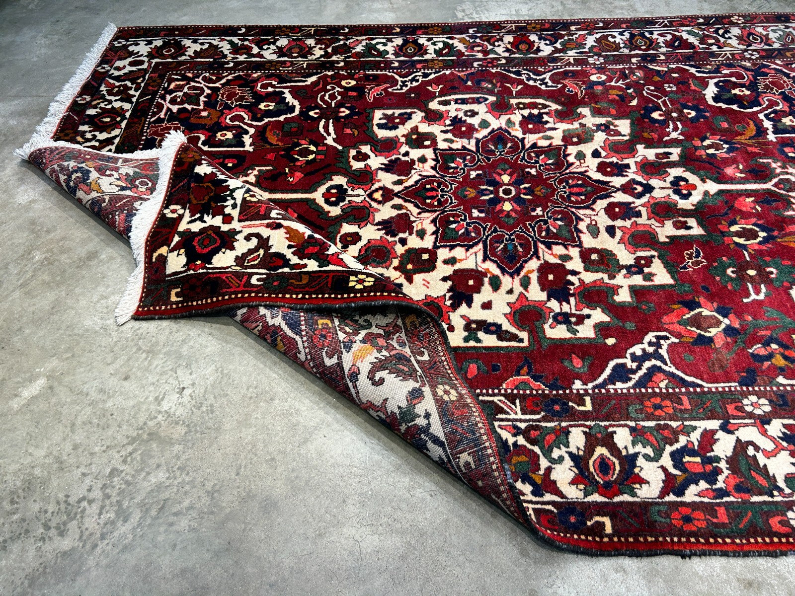 6'8"x9'9" Hand-Knotted 100% Wool Pile Bakhtiarie Carpet - Area Rug