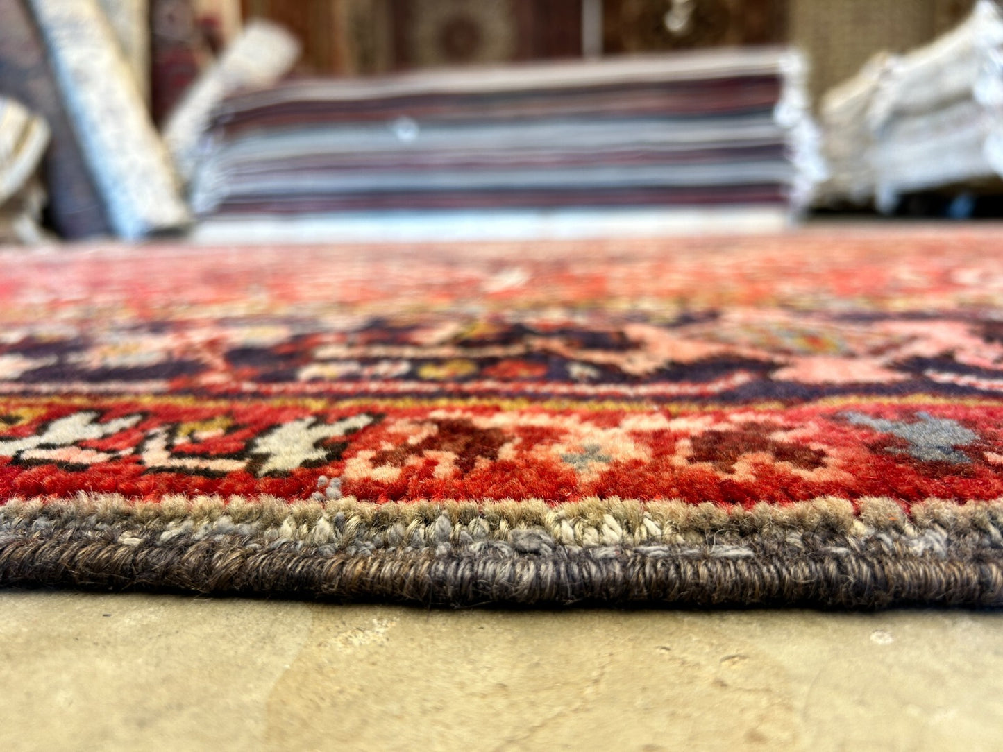 10'x12'4" Hand-Knotted 100% Lamb Wool Herize Carpet - Area Rug