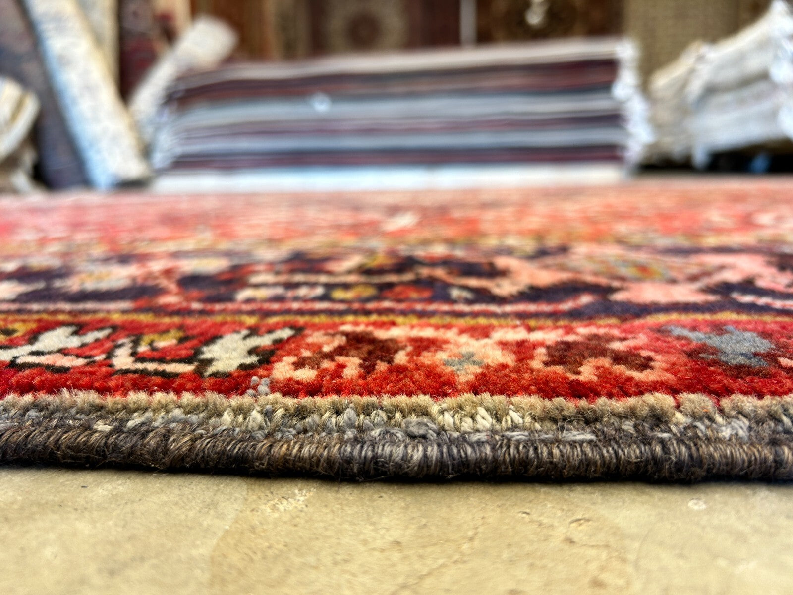 10'x12'4" Hand-Knotted 100% Lamb Wool Herize Carpet - Area Rug