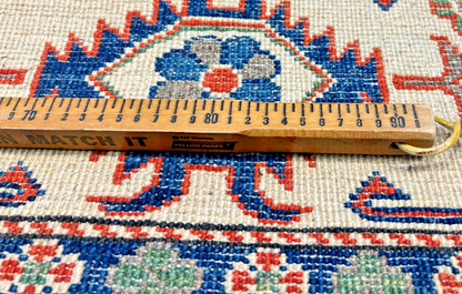 6'x8'8" Hand-Knotted 100% Wool Carpet - Fine Kazak Area Rug