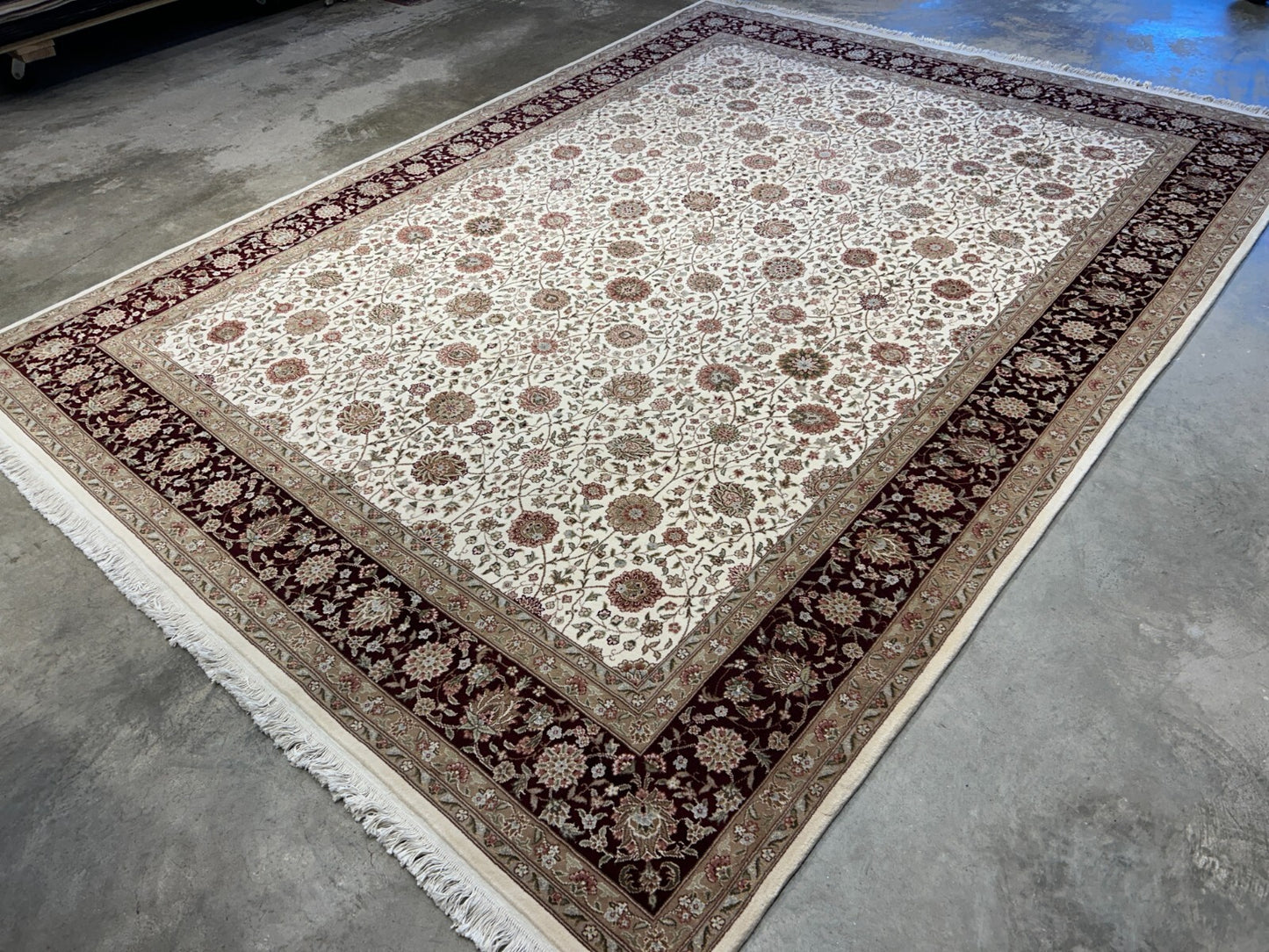 9'x12' Very Fine Hand-Knotted 100% Lamb Wool Pile PakPersian Rug