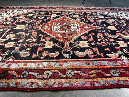 5'2" x 8'7'' Hand-Knotted 100% Wool Pile Hamadane Area Rug