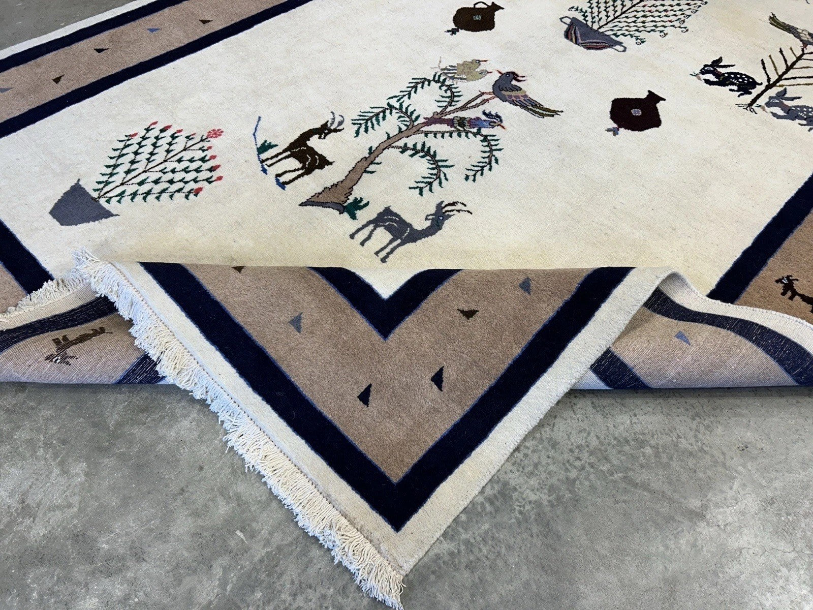 6’5”x9’6” Hand-Knotted 100% Wool Pile Oriental Area Rug - Carpet