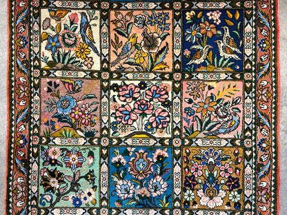 3'5"x5'2" Hand-Knotted 100% Lamb Wool Bakhtiarie Carpet - Area Rug