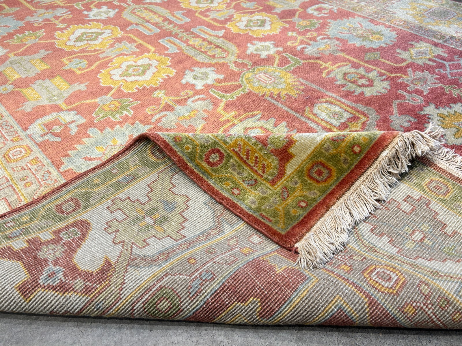 6'2"x8'11" Hand-Knotted 100% Wool Pile India-Farahane Carpet - Area Rug