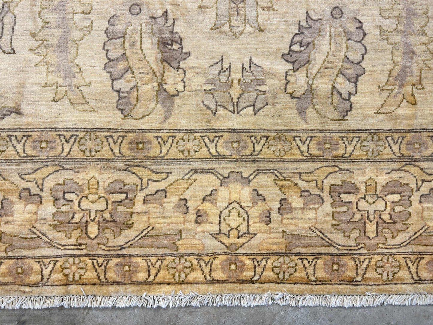 6'6"x9'6" Hand-Knotted 100% Wool Pile Afghan Carpet - Area Rug