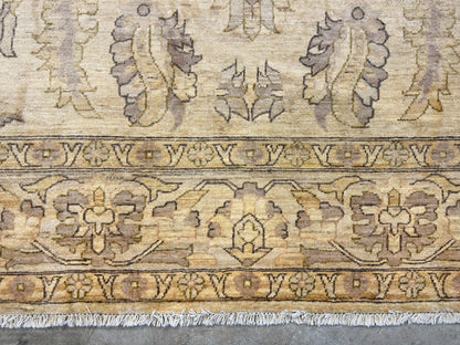 6'6"x9'6" Hand-Knotted 100% Wool Pile Afghan Carpet - Area Rug