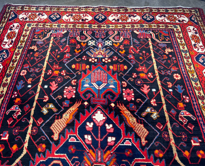 5'6" x 10'5" Hand-Knotted 100% Wool Carpet - Nahavande Area Rug