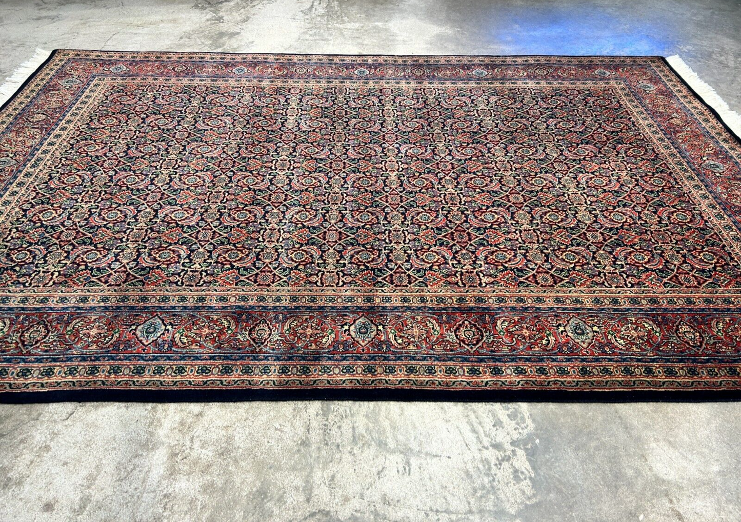 6'x9'2" Hand-Knotted 100% Wool Pile Herati Carpet - Area Rug