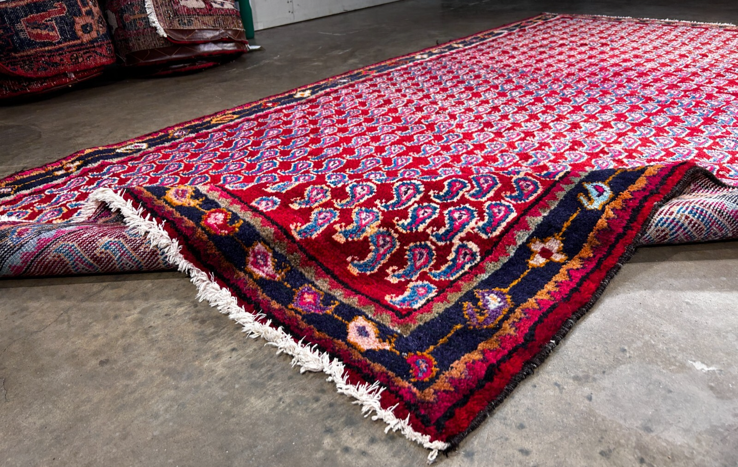 4'2" x 8'1" Hand-Knotted 100% Wool Carpet - Bidjare Area Rug