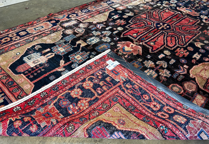 5'3" x 9'11" Hand-Knotted 100% Lamb Wool Pile Nahavande Area Rug - Carpet