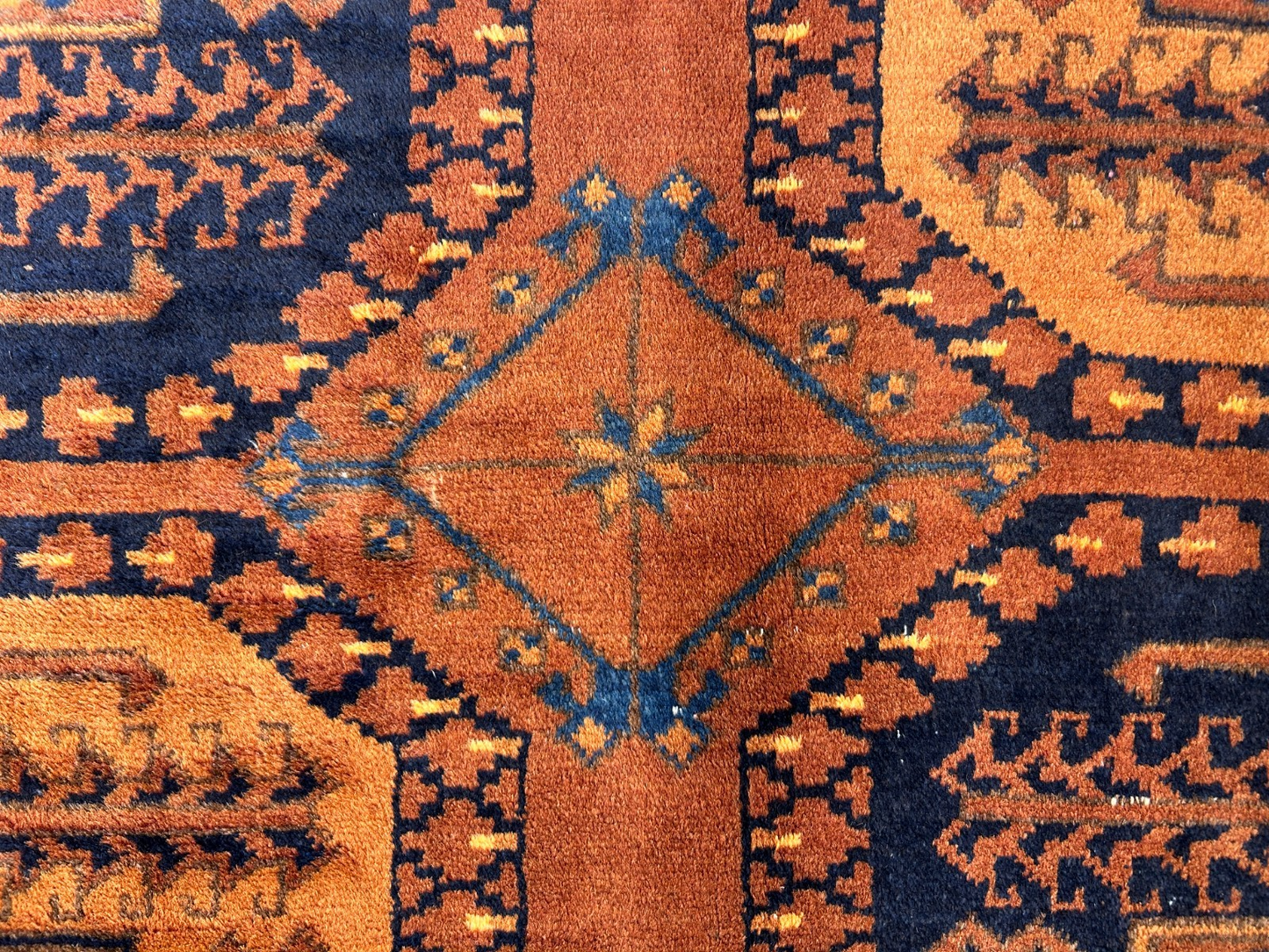 8'8"x12'1" Hand-Knotted 100%  Wool Pile Bokhara Rug