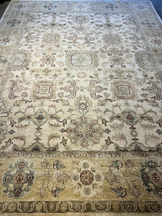 9'x12' Hand-Knotted 100% Wool Pile Oriental Rug