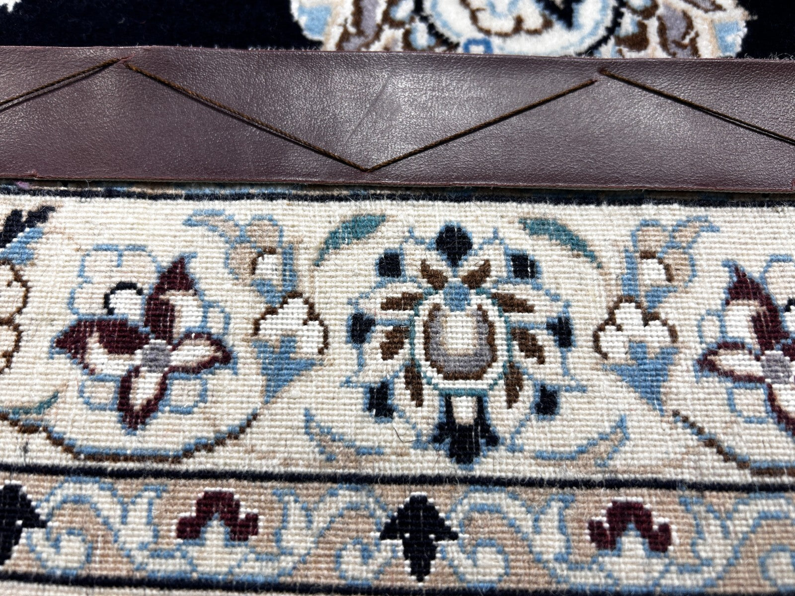  8'3"x11'10'' Very Fine Silk & Wool Habibian Naine Area Rug - Area Carpet