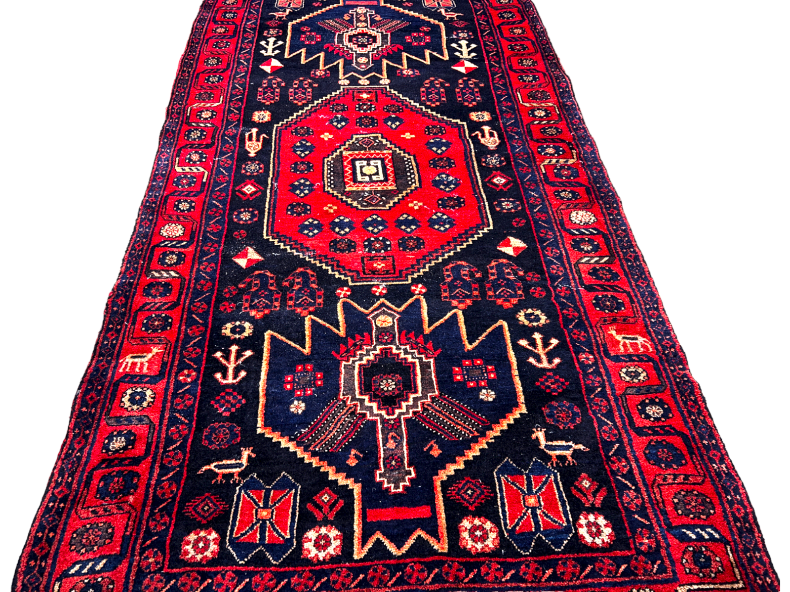 4'7" x 9'5" Hand-Knotted 100% Wool Carpet - Bidjare Area Rug