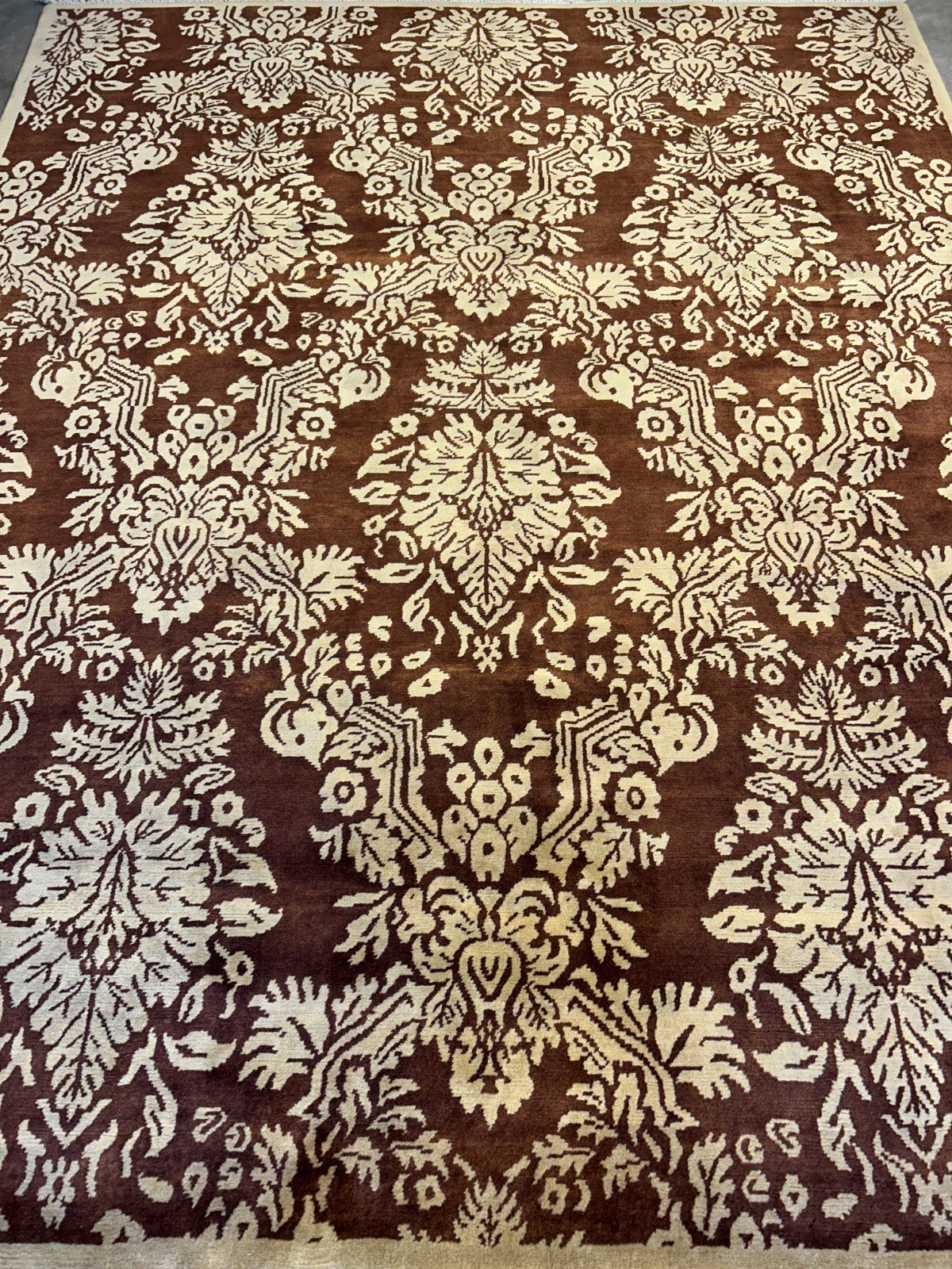 7'11"x9'11" Hand-Knotted 100% Wool Pile Tibetian Area Rug - Carpet