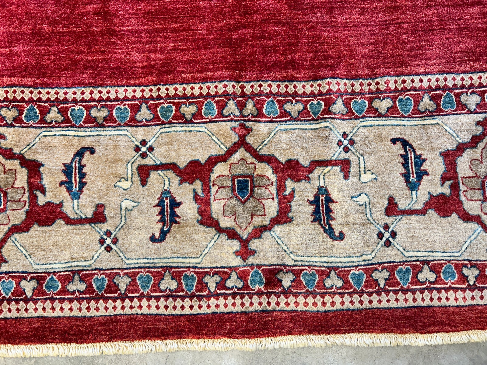 8'10"x11'8" Hand-Knotted 100% Wool Pile Tabrize Rug