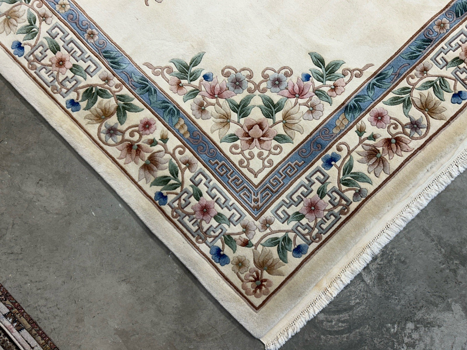 7’10”x10’1” Hand-Knotted 100% Wool Pile Oriental Area Rug - Carpet