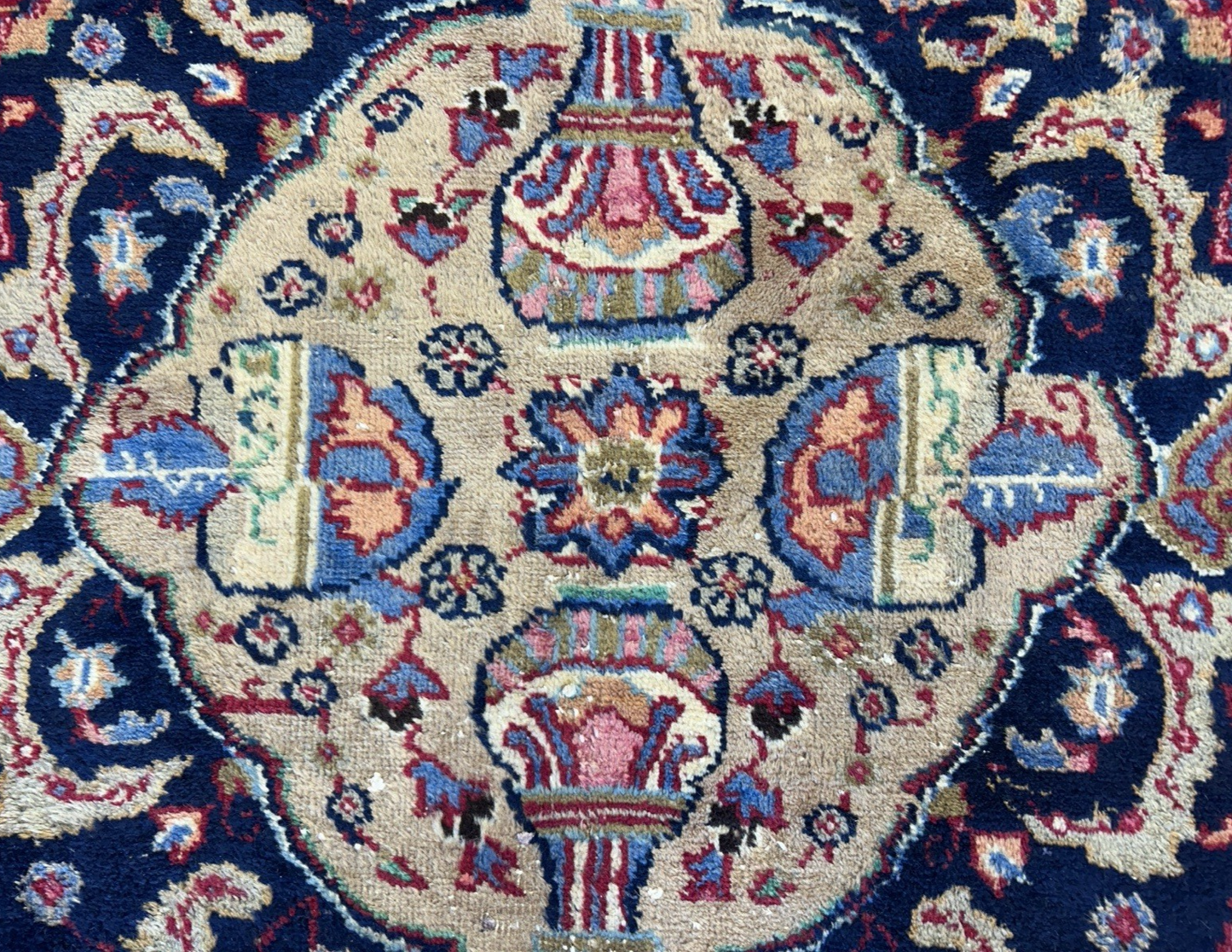 8’2”x11’2” Antique Hand-Knotted 100% Wool Pile Tabrize Area Rug - Carpet