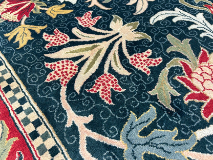 9'x12' Hand-Knotted 100% Wool Pile Oriental Rug