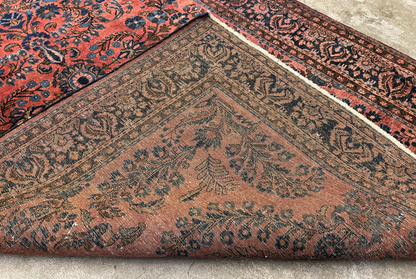 4'9"x6'3" Collector Antique Hand-Knotted 100% Wool Sarouke Rug