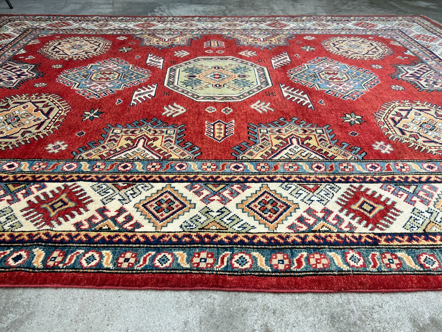 5'7"x7'10" Hand-Knotted 100% Wool Carpet - Fine Kazak Area Rug