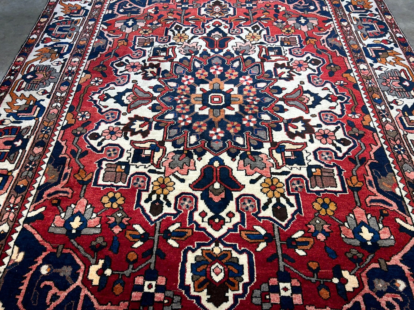 6'11"x10'4" Hand-Knotted 100% Wool Carpet - Bakhtiarie Area Rug