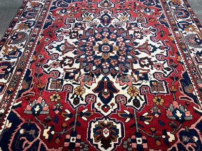 6'11"x10'4" Hand-Knotted 100% Wool Carpet - Bakhtiarie Area Rug