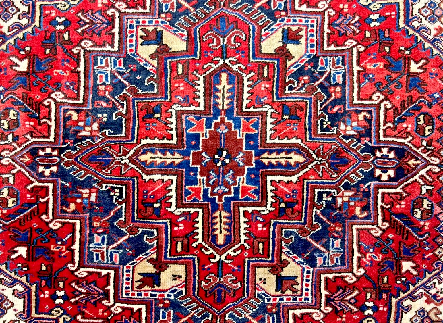 7'2"x10'1" Hand-Knotted 100% Wool Herize Carpet - Area Rug