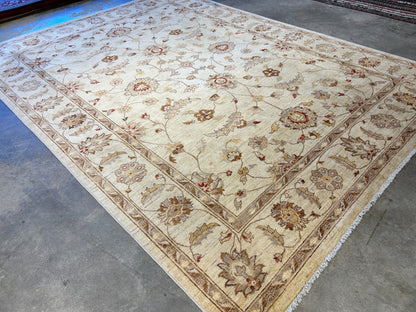 8'10"x12' Hand-Knotted 100% Wool Pile Oriental Rug