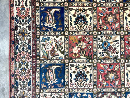 6'6"x10'0" Hand-Knotted 100% Lamb Wool Bakhtiarie Carpet - Area Rug