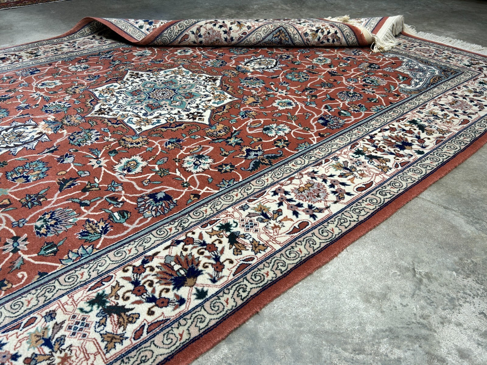 6'0"x9'1" Hand-Knotted 100% Wool Pile SinoPersian Carpet - Area Rug