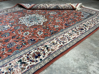 6'0"x9'1" Hand-Knotted 100% Wool Pile SinoPersian Carpet - Area Rug