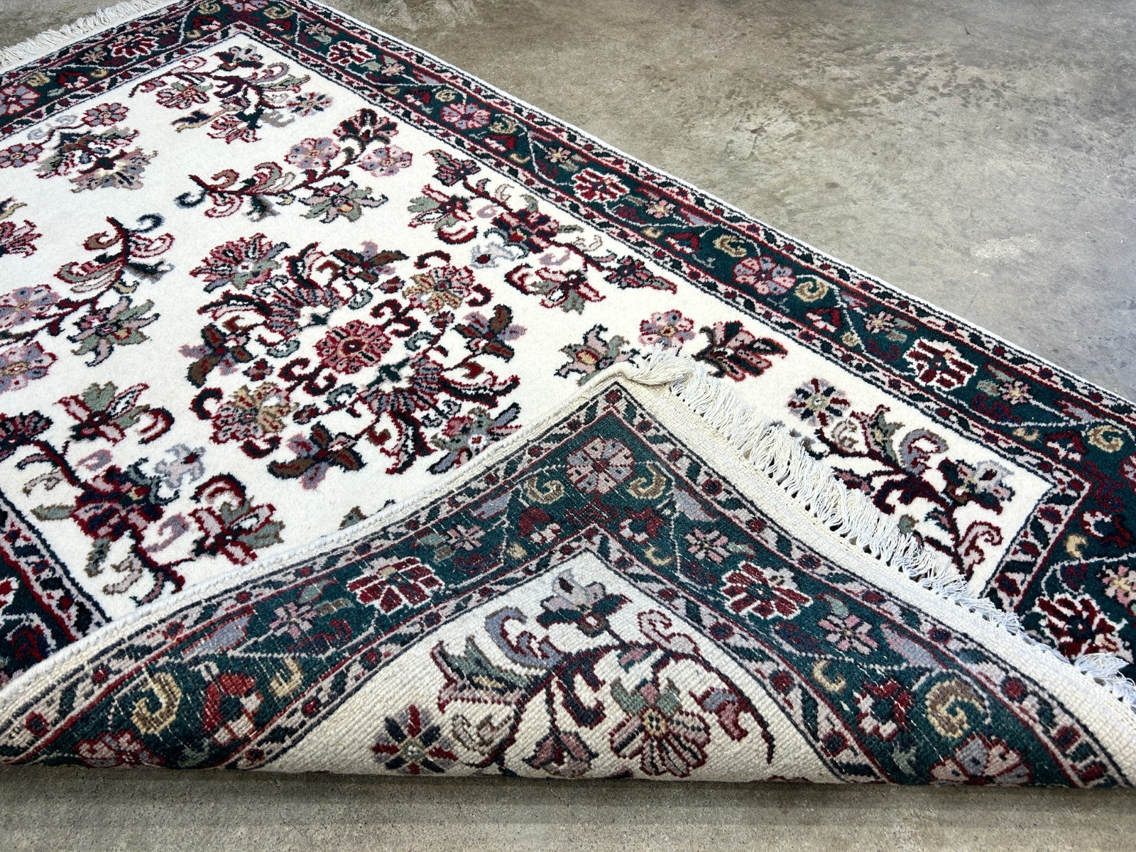 3'x5'1" Hand-Knotted 100% Wool Pile All-Over Kashane Design Area Rug