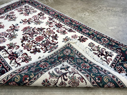 3'x5'1" Hand-Knotted 100% Wool Pile All-Over Kashane Design Area Rug