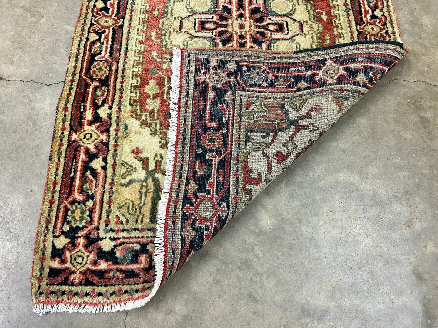 3'x5' Hand-Knotted 100% Wool Pile IndoSerapi Rug